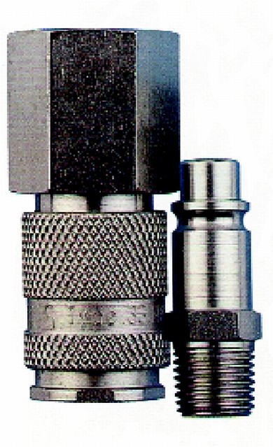 Click to enlarge - Interchangeable with the Atlas Copco QIC 10 coupling. This coupling is made from plated steel and is designed to work at up to 15 bars